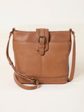 FatFace leather bucket bag tan brown - British product