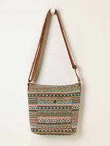 Next FatFace Khaki Green Woven Crossbody Bag- Buy online at McGrocer