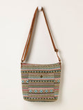 FatFace woven crossbody bag khaki green (British brand)