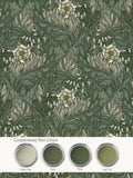Laurence Llewelyn-Bowen green floral print wallpaper - British product