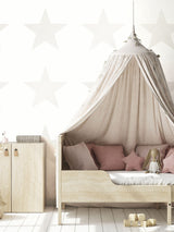 Next Style Sisters White Single Star Wallpaper 10M- Buy online at McGrocer