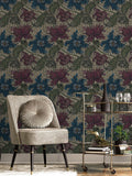 Laurence Llewelyn-Bowen Morris Major Floral Print Bronze Brown Wallpaper 10m