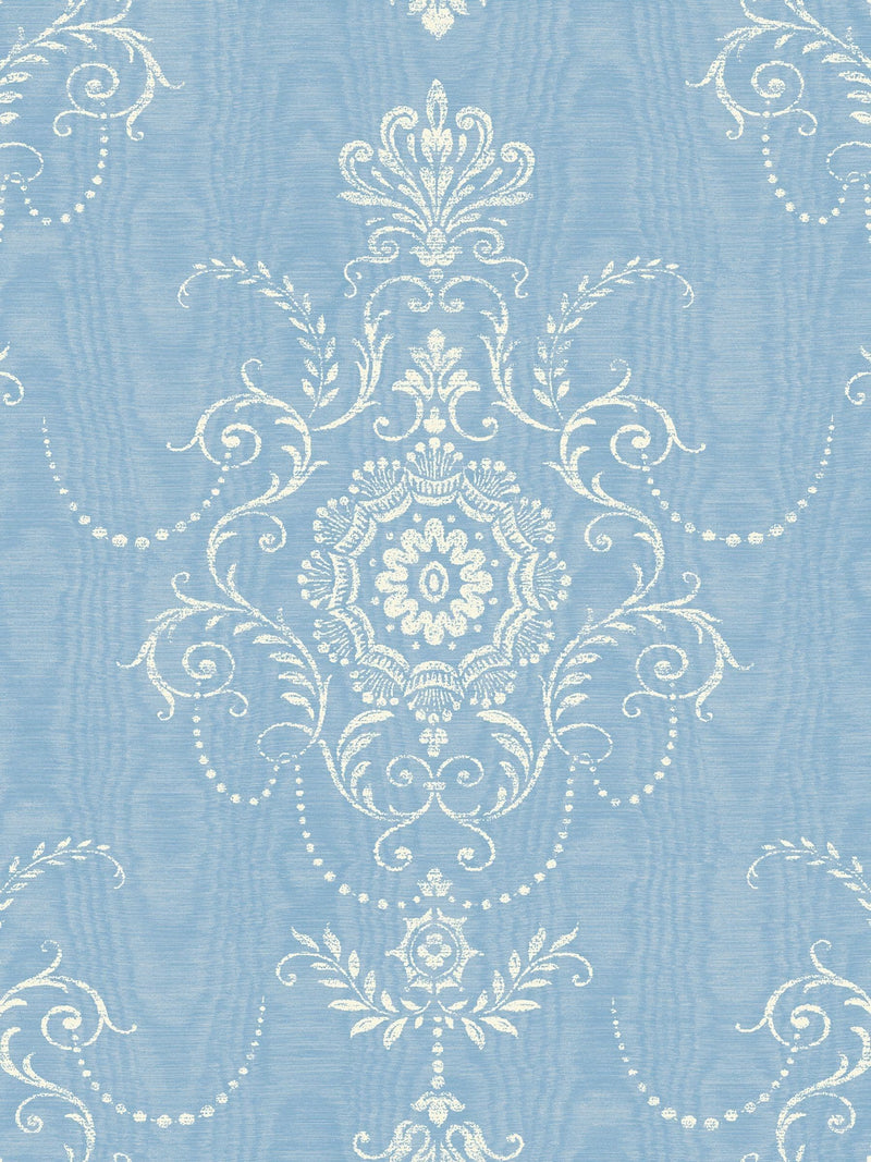 Galerie Blue French Country damask wallpaper, UK version