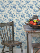 Next Galerie Blue French Country Floral Print 10M Wallpaper- Buy online at McGrocer