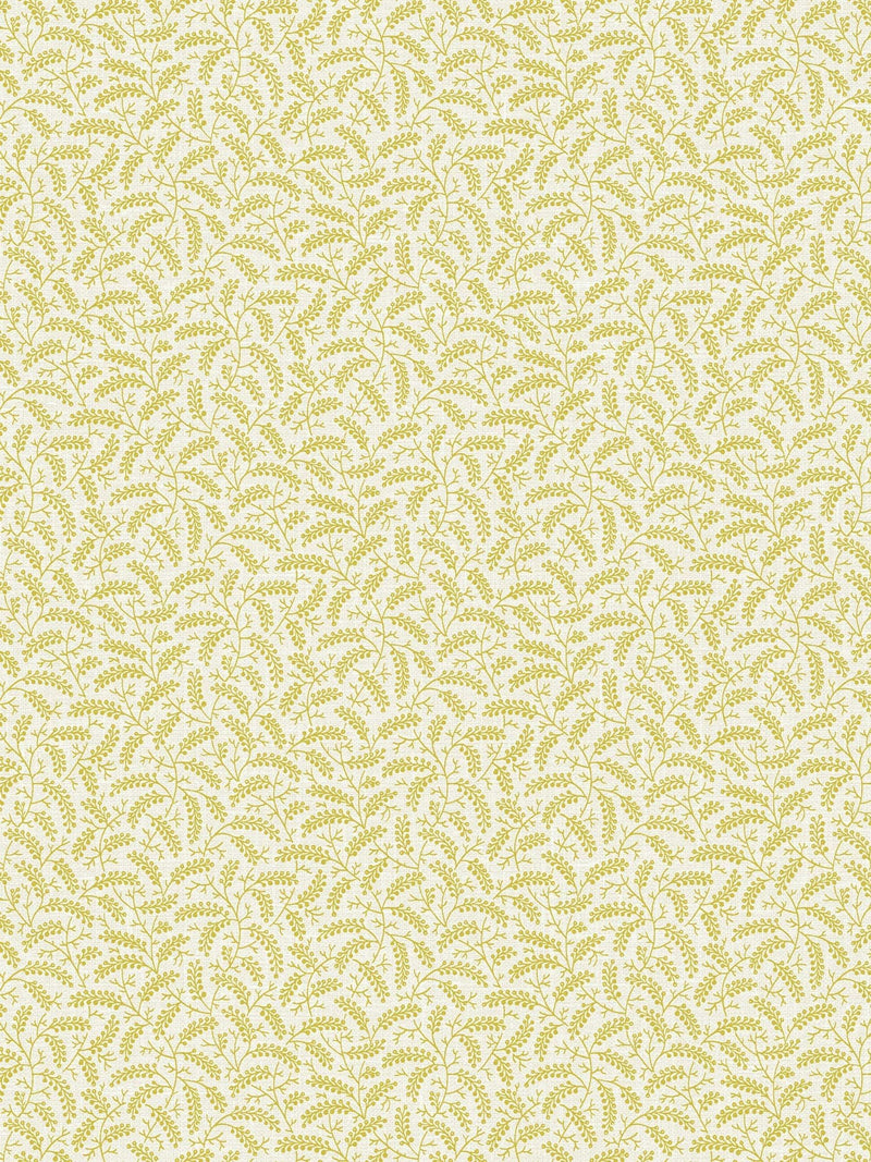 Galerie yellow French country leaf wallpaper 10m (British brand)