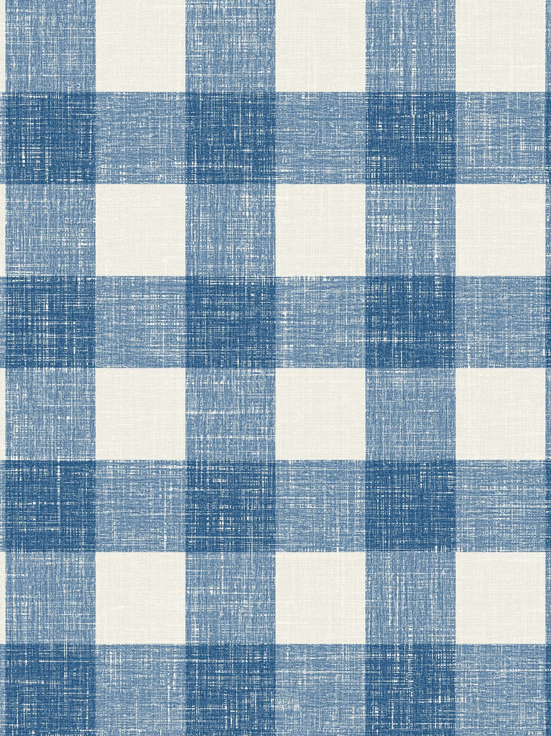 Galerie wallpaper Blue French Country Plaid 10M, UK version