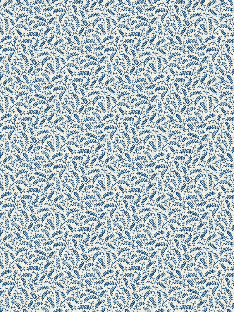Galerie Blue French Country Leaf wallpaper 10M (British brand)