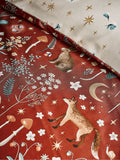 Catherine Lansfield Burnt Orange Enchanted Twilight Animal Duvet Cover Set