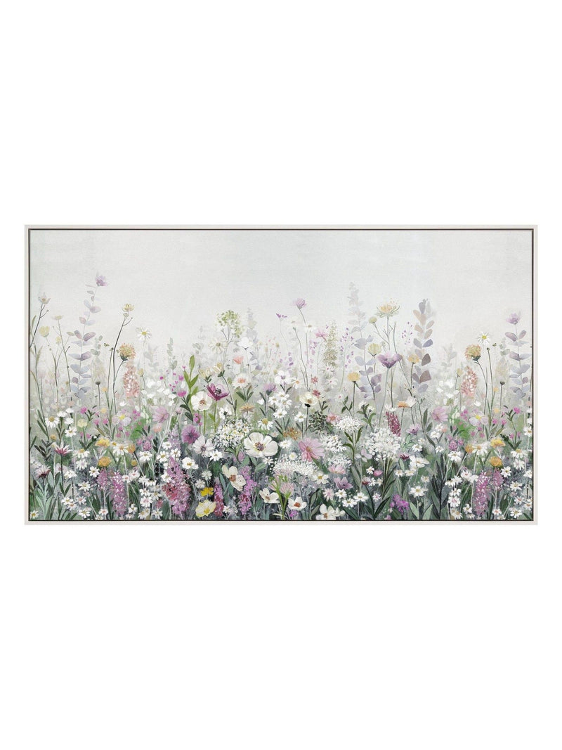 Art Marketing multicoloured floral cascade wall art imported from the UK
