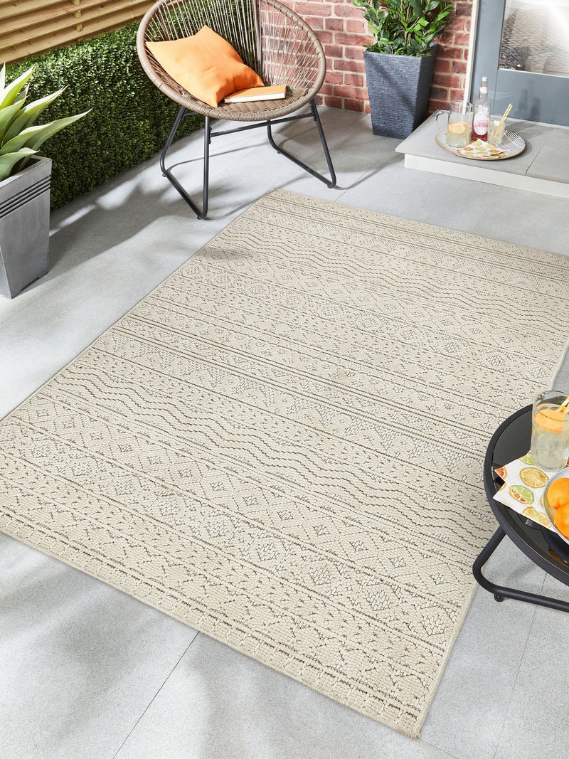 Origin Rugs Cream Atlas Graphic Print Rug