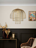 BHS Gold Georgia Mesh Pendant Light (British brand)