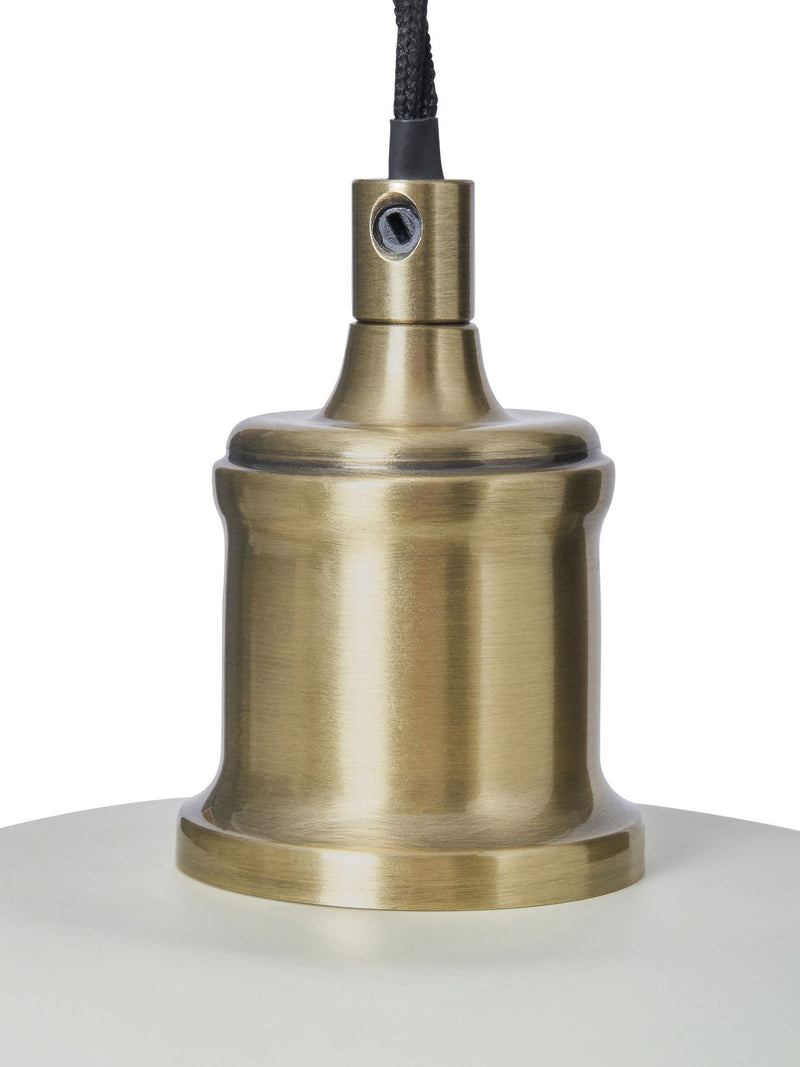 BHS Dale Galley ceiling pendant satin ivory ant brass - British product
