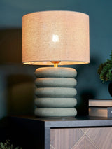 Next BHS Celedon Florence Flump Blue Table Lamp- Buy online at McGrocer