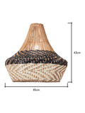 BHS ceiling light mixed coloured rattan shade 45cm - British product