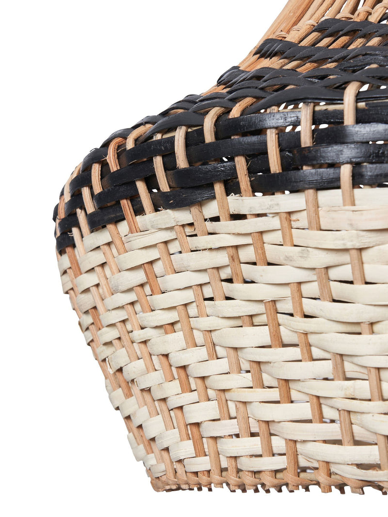 BHS ceiling light mixed coloured rattan shade 45cm - British product