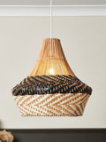 BHS ceiling light mixed coloured rattan shade 45cm - British product