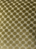 Soiree green velvet spot cushion 43cm, imported from the UK
