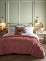 McGrocer Appletree Pink Austell Velvet Bedspread- Buy online at McGrocer