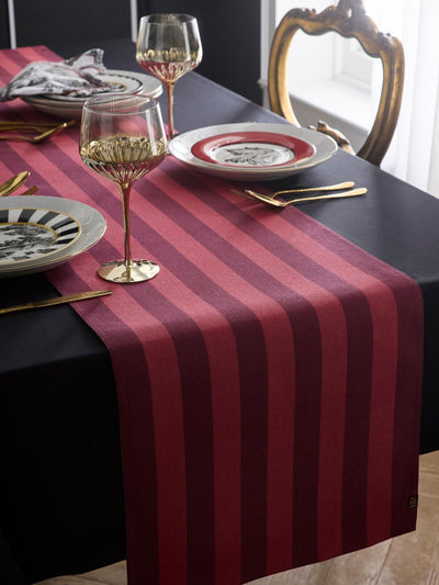 Next Laurence Llewelyn-Bowen Red Festivo Cotton Table Runner 230cm x 40cm- Buy online at McGrocer