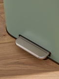 Sage green 50L soft close pedal bin, imported from the UK