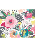 Origin Murals pink abstract floral wall mural, imported from the UK