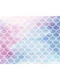 Origin Murals pastel watercolour mermaid scales wall mural, UK version