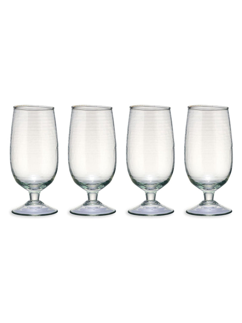 Nkuku Yala hammered tumbler glasses set of 4, imported from the UK