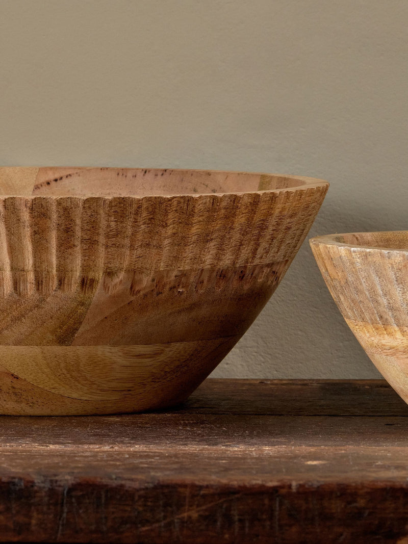 Nkuku Gavivi mango wood serving bowl (British brand)