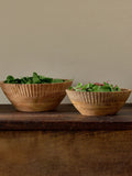 Nkuku Gavivi mango wood bowl with hand-carved detailing (British brand)