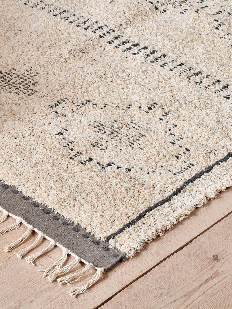 Nkuku Natural Mureu rug 120cm - British product