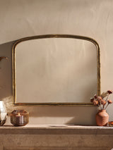 Next Nkuku Brass Almora Arched 60cm Decorative Wall Mirror- Buy online at McGrocer