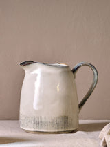 Next Nkuku Cream Malia Stoneware Jug 14.5cm- Buy online at McGrocer