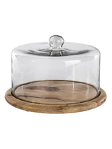 Next Nkuku Clear Glass Cake Dome Stand- Buy online at McGrocer