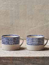 Next Nkuku Blue Indigo Drop Ceramic Mug- Buy online at McGrocer