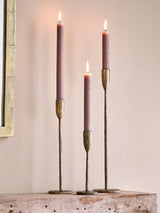Next Nkuku Brass Mbata Large Candlestick- Buy online at McGrocer