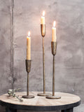 Nkuku Brass Mbata Large Candlestick, imported from the UK