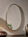 Nkuku Brass Almora Oval Mirror