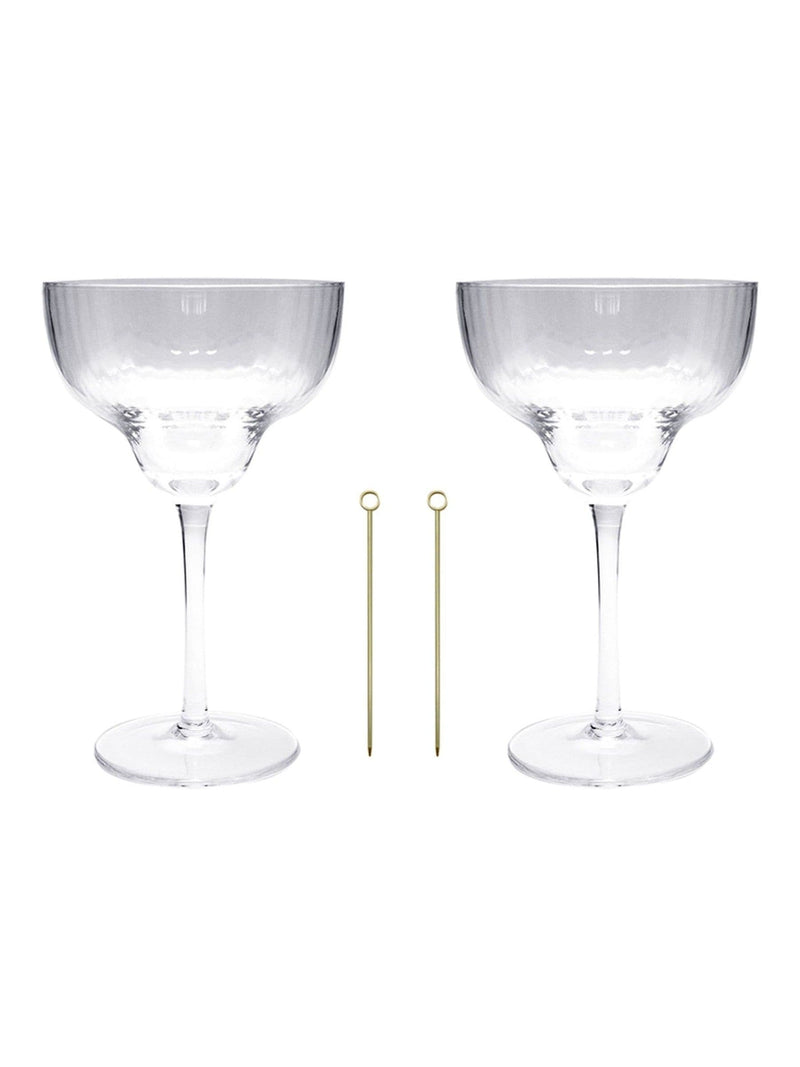Portico Designs margarita cocktail glasses set, UK version