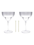 Portico Designs margarita cocktail glasses set, UK version