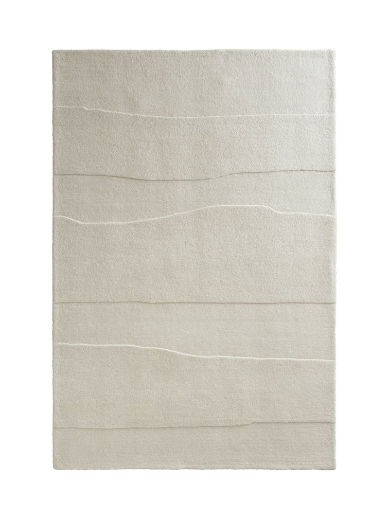 Origin cream sculptured rock wool rug (British brand)