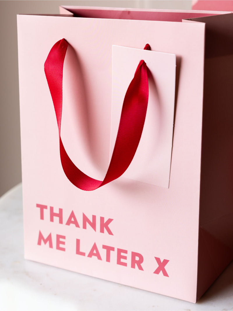Rockett St George red pink slogan gift bags set of 2 (British brand)