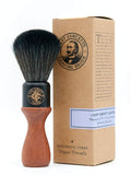 Captain Fawcett faux fur shaving brush with wooden handle, imported from the UK