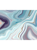 Origin Murals soft teal marbled ink non-woven A3 sample - British product