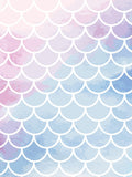 Origin Murals pastel watercolour mermaid scales matte A3 wallpaper sample, UK version