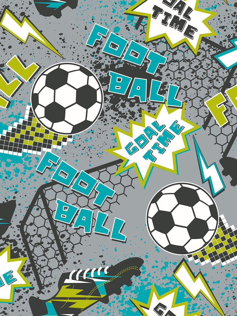 Origin Murals Pixel Footballs mural sample A3, imported from the UK