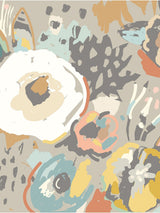Next Origin Murals Grey Abstract Floral Print Matte Non-Woven A3 Mural Sample- Buy online at McGrocer