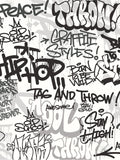 Origin Murals black and white mono graffiti mural sample A3, imported from the UK