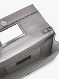 KG Kurt Geiger Brielle clutch bag pink pewter, UK version