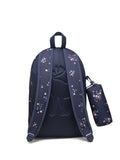 Abercrombie & Fitch navy floral backpack with pencil case (British brand)