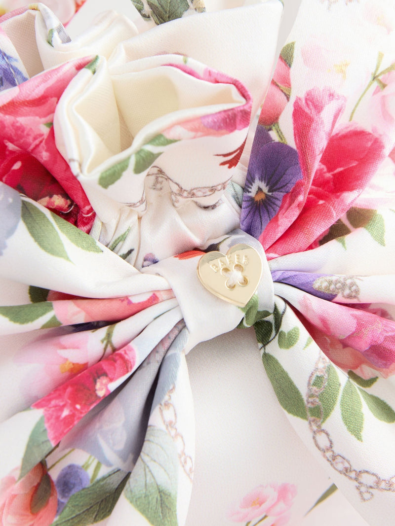 Ted Baker children's floral satin bow pouch bag - British product